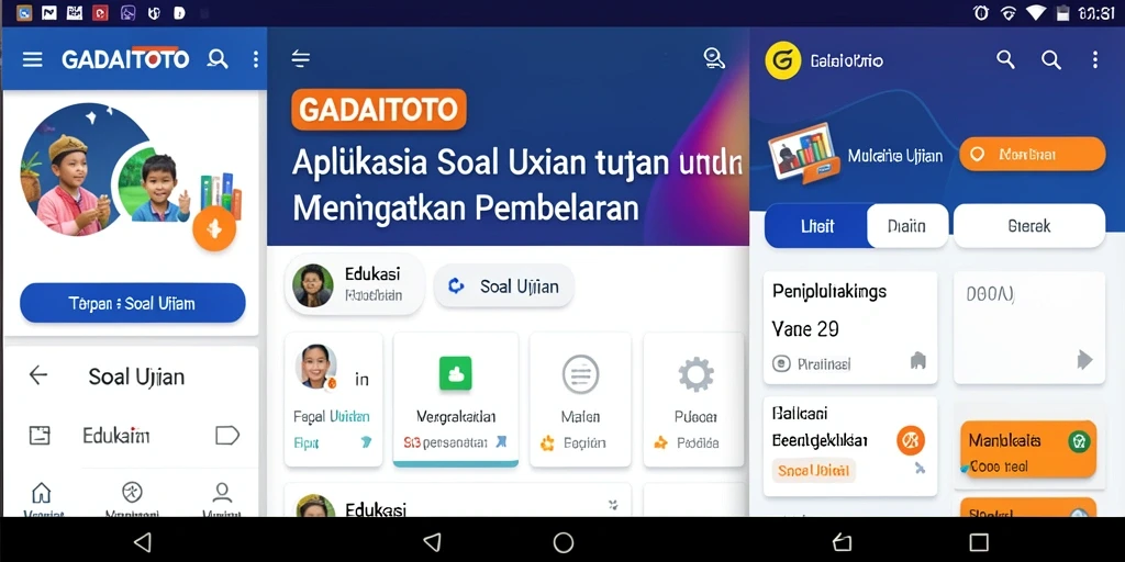 Tampilan antarmuka GADAITOTO yang modern dan interaktif.