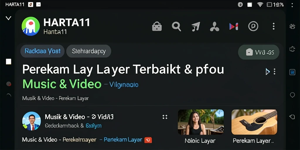 Antarmuka HARTA11 yang mudah digunakan dan fitur perekam layar.