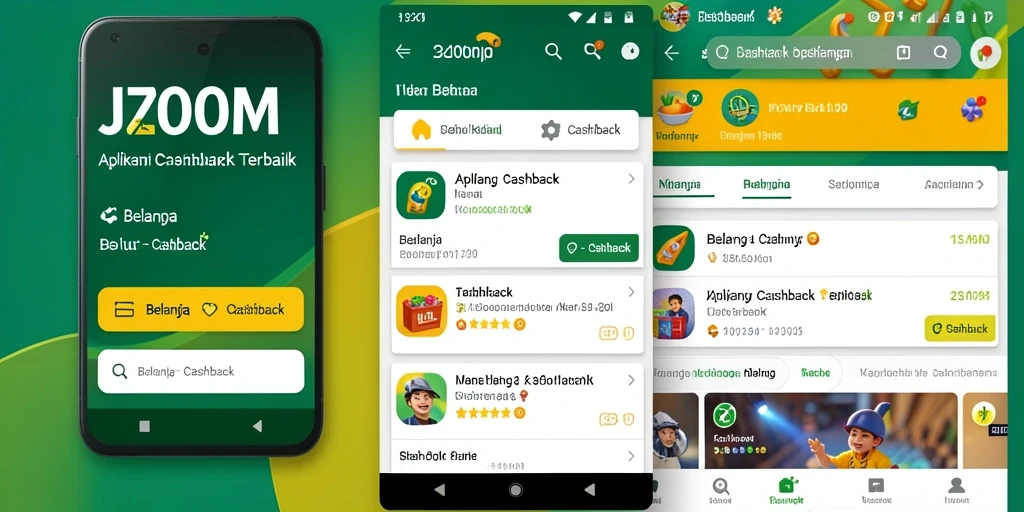Antarmuka J200M yang mudah digunakan untuk Cashback.
