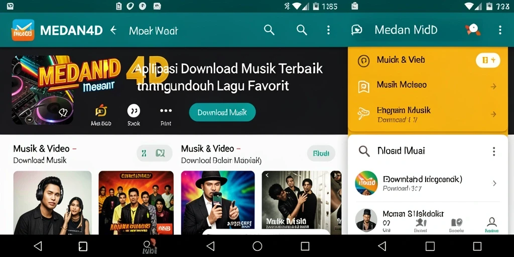 Tampilan antarmuka MEDAN4D yang user-friendly untuk Download Musik.
